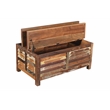Trinidad Storage Coffee Table in Natural Brown Finish on Reclaimed Wood