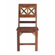 Trinidad Set of Two Wood Dining Chairs in Natural Brown Finish