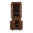 Trinidad Tall Wine Cabinet in Natural Brown Finish on Reclaimed Wood