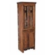 Trinidad Tall Wine Cabinet in Natural Brown Finish on Reclaimed Wood
