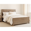 Carmenita Queen Bed in Rustic Light Brown Finish on Solid Wood