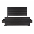 Carmenita California King Bed in Rich Umber Brown Finish on Solid Wood