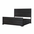 Carmenita California King Bed in Rich Umber Brown Finish on Solid Wood