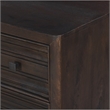 Carmenita 6 Drawer Dresser in Rich Umber Brown Finish on Solid Wood