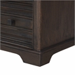 Carmenita 6 Drawer Dresser in Rich Umber Brown Finish on Solid Wood