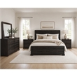Carmenita 6 Drawer Dresser in Rich Umber Brown Finish on Solid Wood