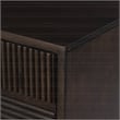 Ronson 4-Door Sideboard in Walnut Brown Finish on Solid Wood