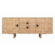Durant Credenza in Neutral Beige Finish on Mango Solid Wood