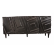 Cahill 4-Door Sideboard in Modern Black Finish on Solid Wood