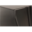 Cahill 4-Door Sideboard in Modern Black Finish on Solid Wood