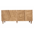 Cahill 4-Door Sideboard in Sand Oak Finish on Mango Solid Wood