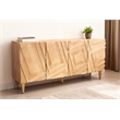 Cahill 4-Door Sideboard in Sand Oak Finish on Mango Solid Wood