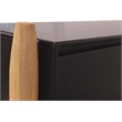 Fawkes 4-Door Sideboard in Matte Black Finish on Mango Solid Wood