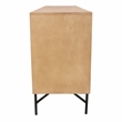 Terrance 4-Door Sideboard in Natural Finish on Mango Solid Wood
