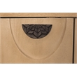 Terrance 4-Door Sideboard in Natural Finish on Mango Solid Wood
