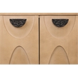 Terrance 4-Door Sideboard in Natural Finish on Mango Solid Wood
