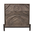 Bristol Nightstand in Smoked Ash Finish on Mango Solid Wood