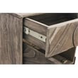 Bristol Nightstand in Smoked Ash Finish on Mango Solid Wood