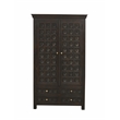 Anisa Tall Cabinet in Antique Brown Finish on Mango Solid Wood
