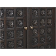 Anisa Tall Cabinet in Antique Brown Finish on Mango Solid Wood