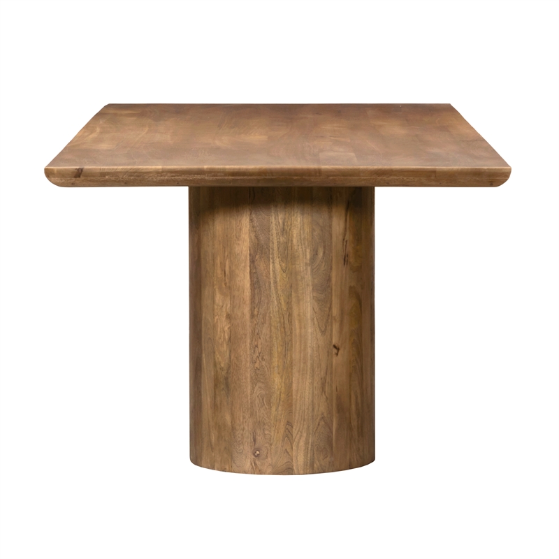 Sullivan 96'' Rectangular Dining Table in Spice Tan Finish on Solid Wood