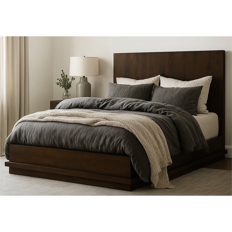 Flagstaff King Bed in Barista Brown Finish on Mango Solid Wood