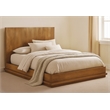 Flagstaff Queen-Size Bed in Spice Tan Finish on Mango Solid Wood