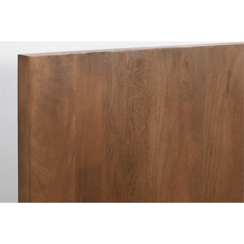 Flagstaff Queen-Size Bed in Spice Tan Finish on Mango Solid Wood