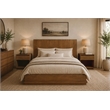 Flagstaff Queen-Size Bed in Spice Tan Finish on Mango Solid Wood