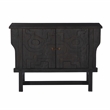 Clint 2-Door Sideboard in Dark Chocolate Brown Finish on Solid Wood