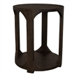Jenna Round End Table in Barista Brown Finish on Mango Solid Wood