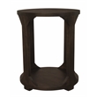 Jenna Round End Table in Barista Brown Finish on Mango Solid Wood
