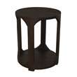 Jenna Round End Table in Barista Brown Finish on Mango Solid Wood