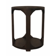 Jenna Round End Table in Barista Brown Finish on Mango Solid Wood