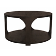 Jenna Round Cocktail Table in Barista Brown Finish on Mango Solid Wood