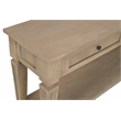 Carmenita 2 Drawer Console Table In Smoky Walnut Finish on Solid Wood