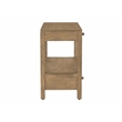 Otis Night Stand with 2 Drawers in Wheat Finish on Solid Wood