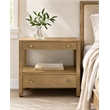 Otis Night Stand with 2 Drawers in Wheat Finish on Solid Wood