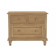 Otis 3-Drawer Nightstand in Wheat Finish on Mango Solid Wood