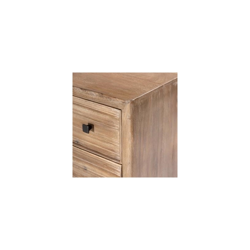 Carmenita Bedroom Set With 1 Dresser And 2 Nightstands In Rustic Light Brown