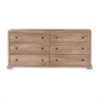 Carmenita Bedroom Set With 1 Dresser And 2 Nightstands In Rustic Light Brown