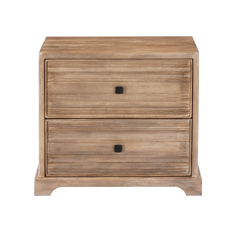 Carmenita Bedroom Set With 1 Dresser And 2 Nightstands In Rustic Light Brown