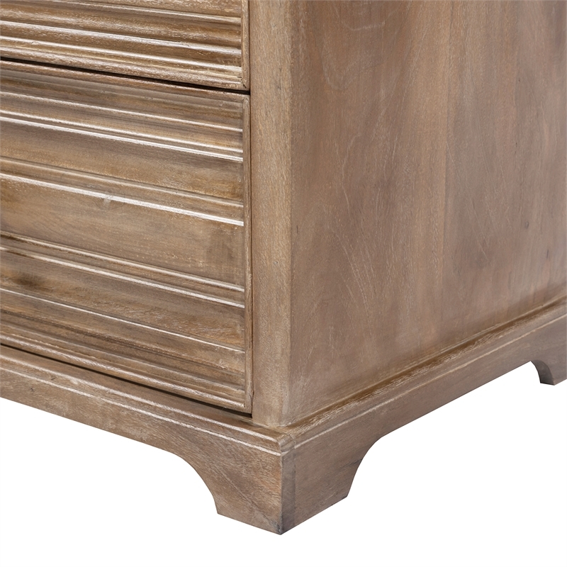 Carmenita Bedroom Set With 1 Dresser And 2 Nightstands In Rustic Light Brown