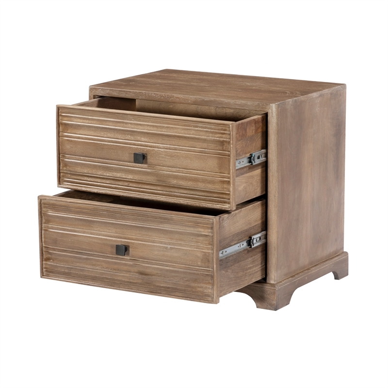 Carmenita Bedroom Set With 1 Dresser And 2 Nightstands In Rustic Light Brown