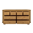 Astrid Bedroom Set With 1 Dresser And 2 Nightstands In Natural Finish