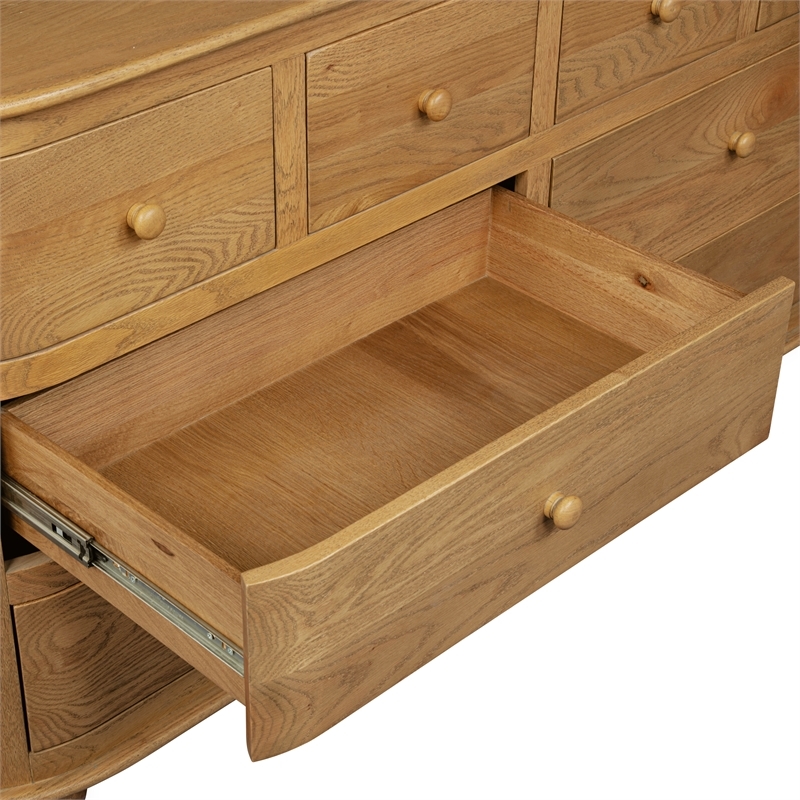 Astrid Bedroom Set With 1 Dresser And 2 Nightstands In Natural Finish