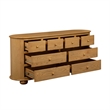 Astrid Bedroom Set With 1 Dresser And 2 Nightstands In Natural Finish