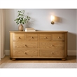 Astrid Bedroom Set With 1 Dresser And 2 Nightstands In Natural Finish