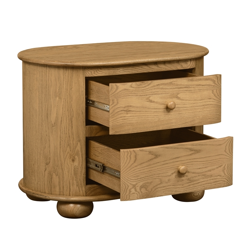 Astrid Bedroom Set With 1 Dresser And 2 Nightstands In Natural Finish