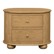 Astrid Bedroom Set With 1 Dresser And 2 Nightstands In Natural Finish